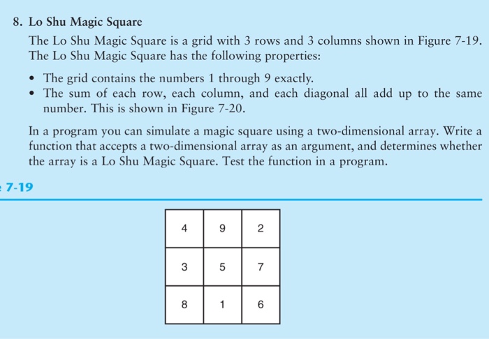 Lo shu magic square c++