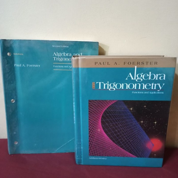 Paul foerster algebra and trigonometry