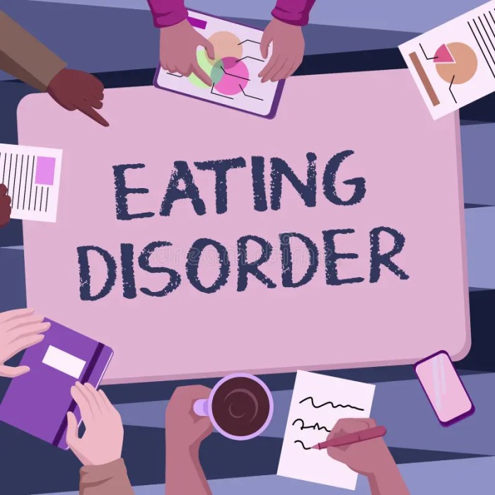 Which statement best summarizes characteristics of eating disorders