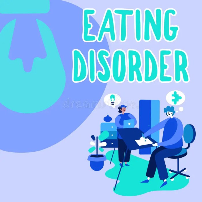 Which statement best summarizes characteristics of eating disorders